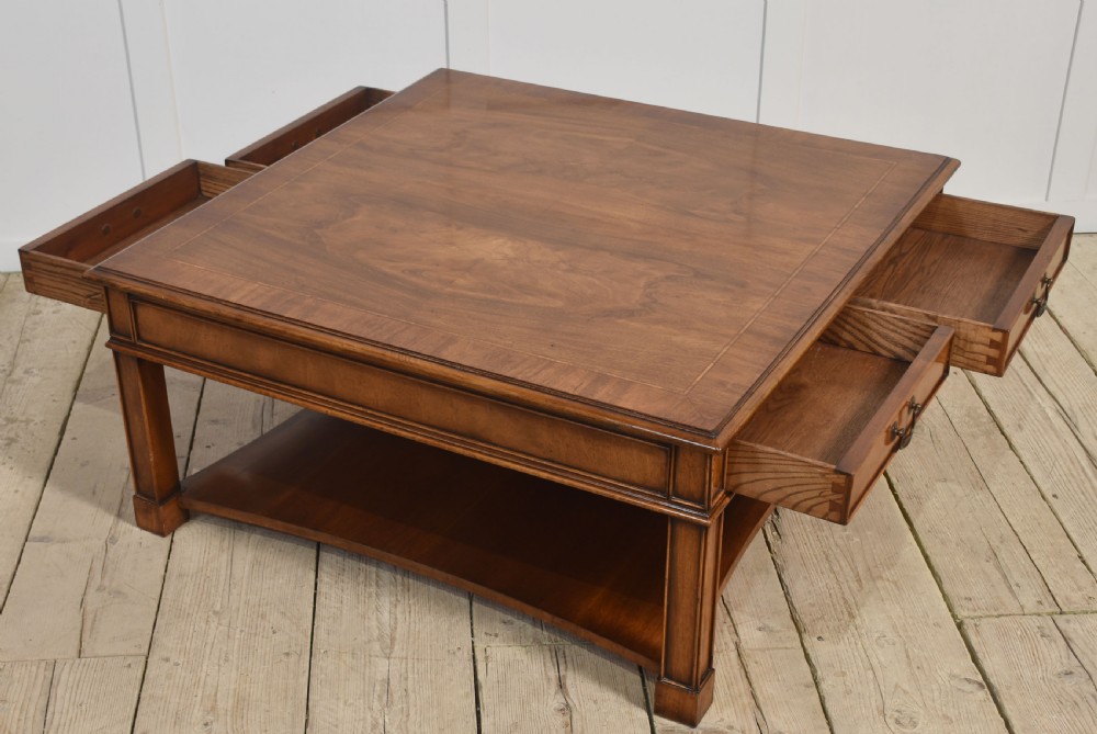 Mahogany coffee table View VI