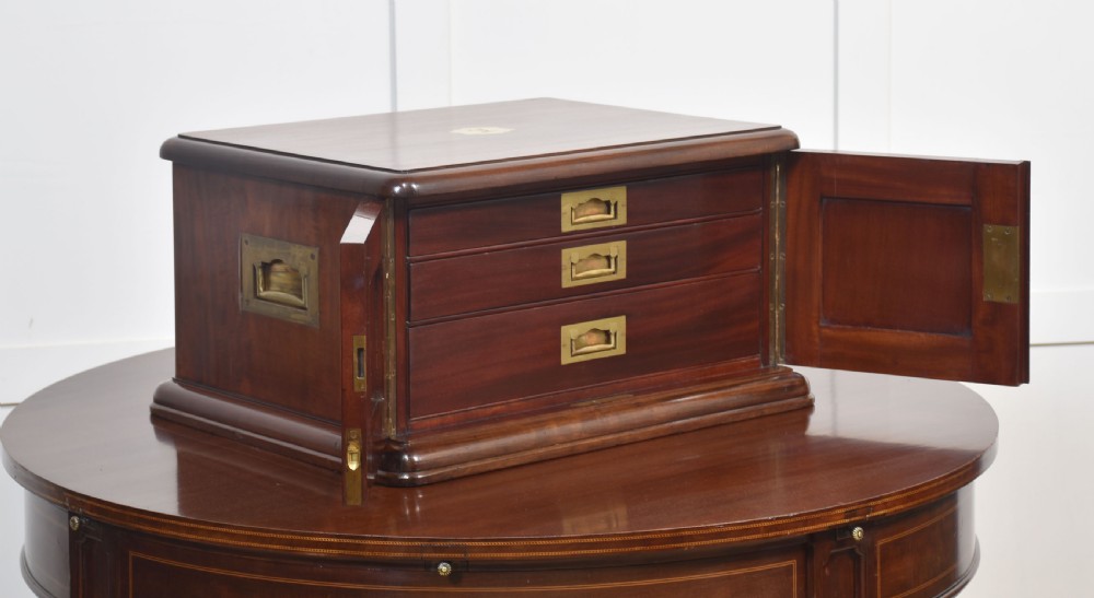 Mahogany collectors cabinet View III