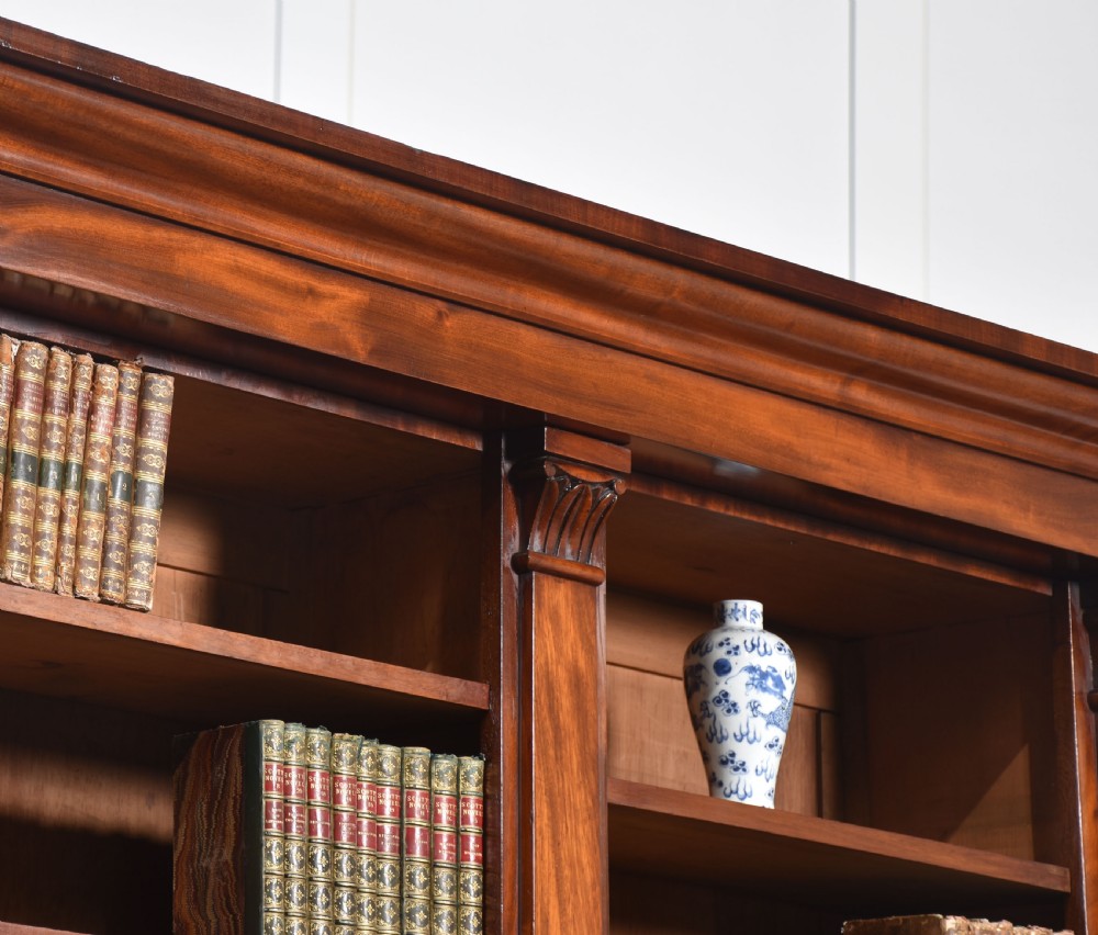 Mahogany library bookcase View IX