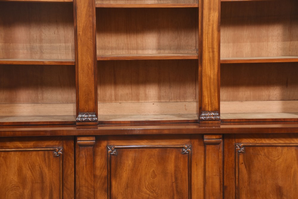 Mahogany library bookcase View XII
