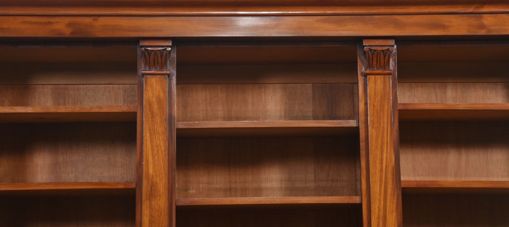Mahogany library bookcase View XIII