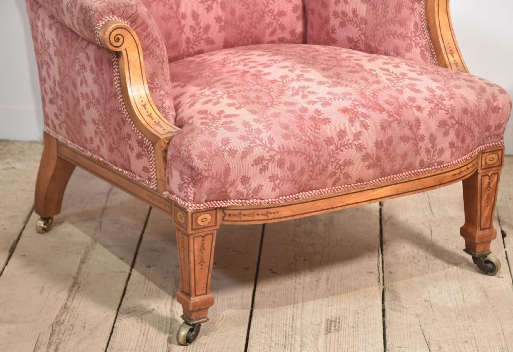 Pair of satinwood Lounge chairs View VII