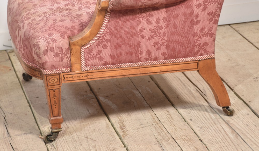 Pair of satinwood Lounge chairs View X