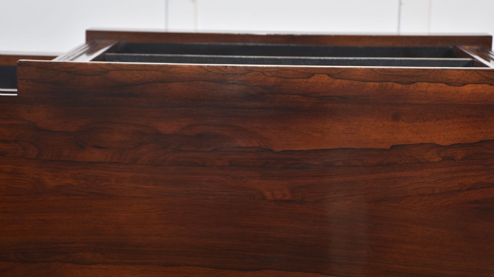 19th Century Rosewood dwarf breakfront open bookcase View XIV