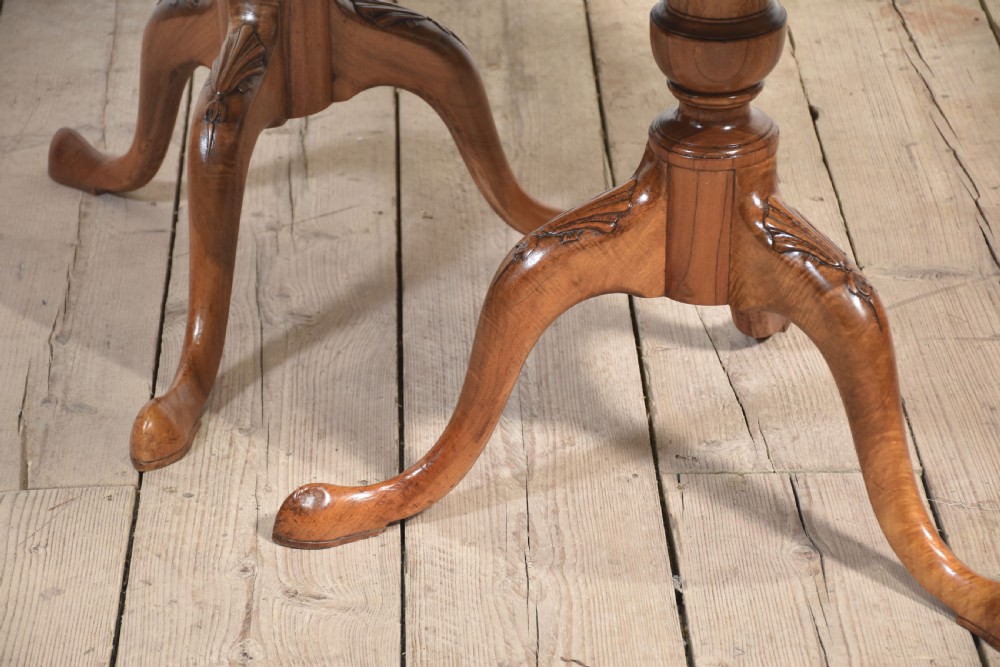 Regency style walnut twin pillar dining table View II