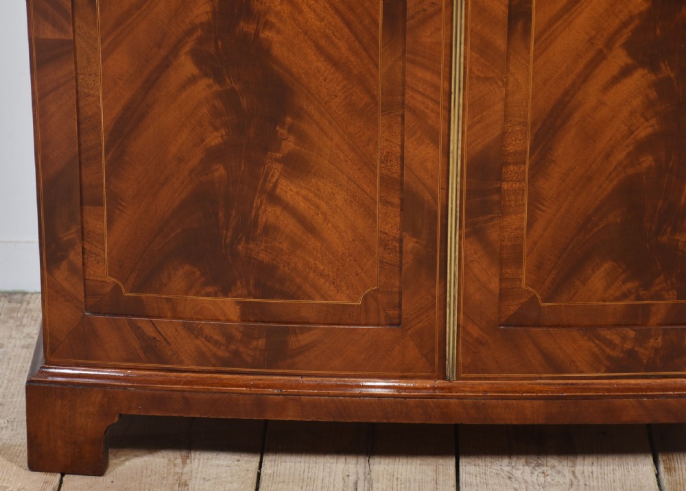 Mahogany bow fronted two door wardrobe View IV