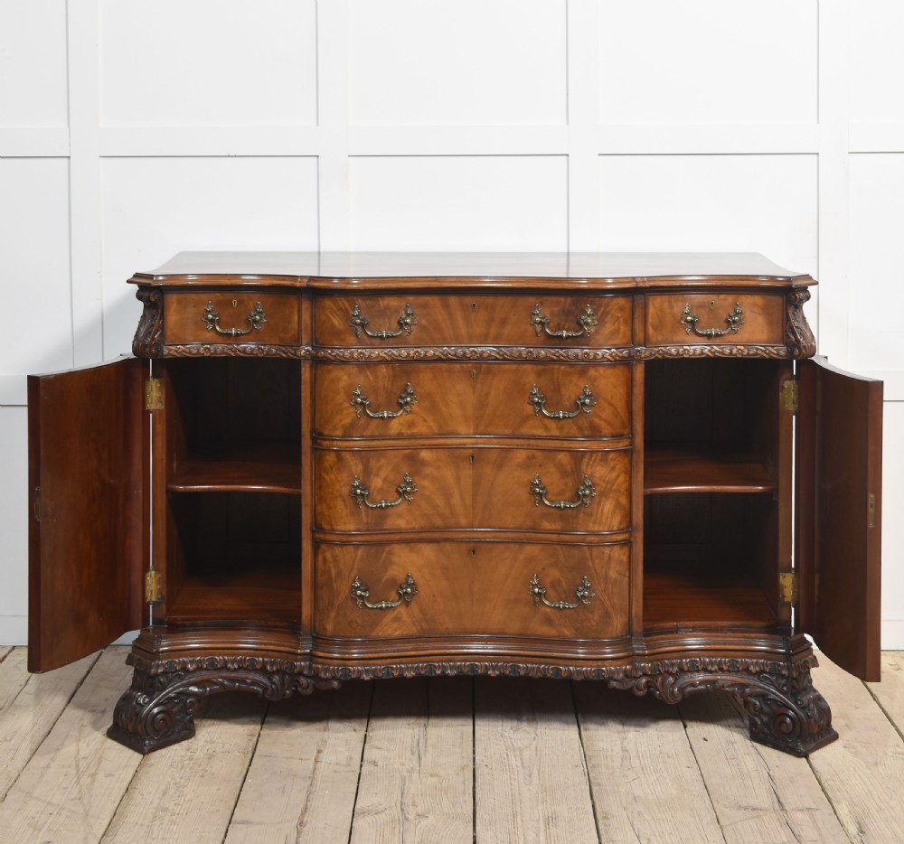 Chippendale Revival carved mahogany sideboard View IV