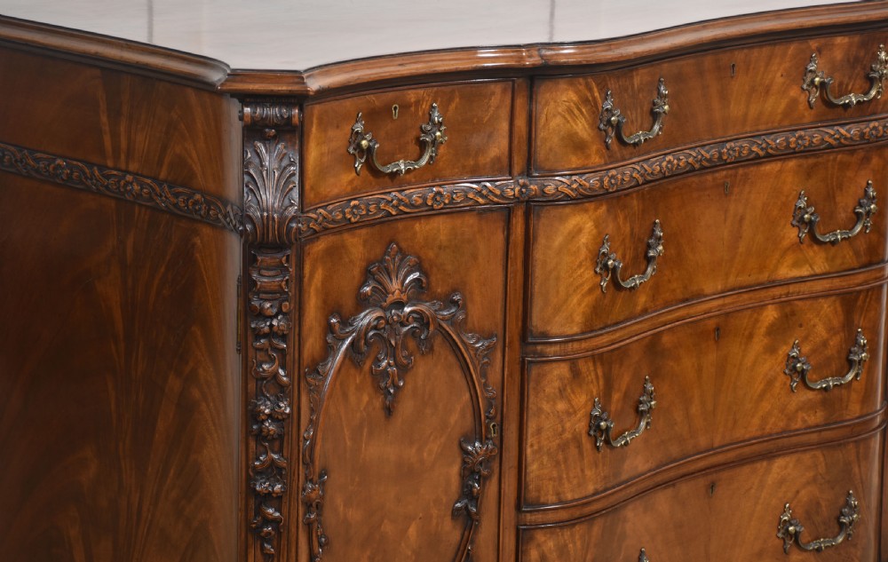 Chippendale Revival carved mahogany sideboard View VII
