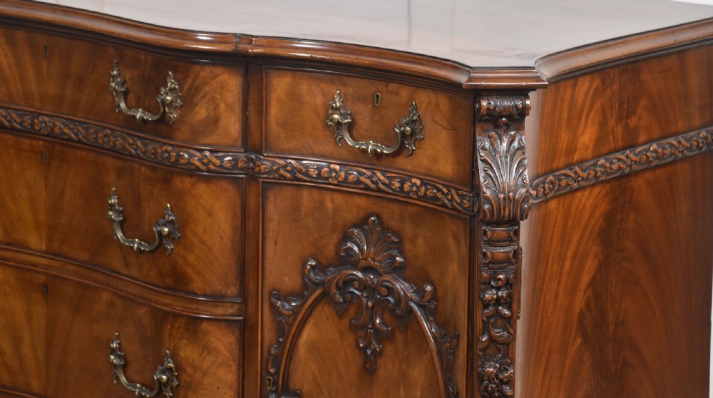Chippendale Revival carved mahogany sideboard View XI