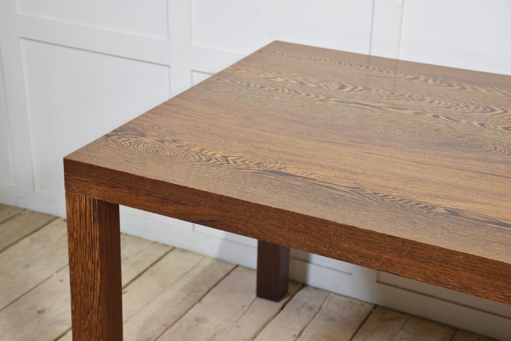 Rectangular oak dining table View VII