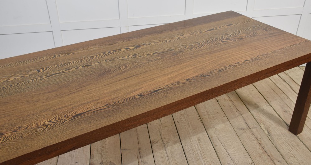 Rectangular oak dining table View IX