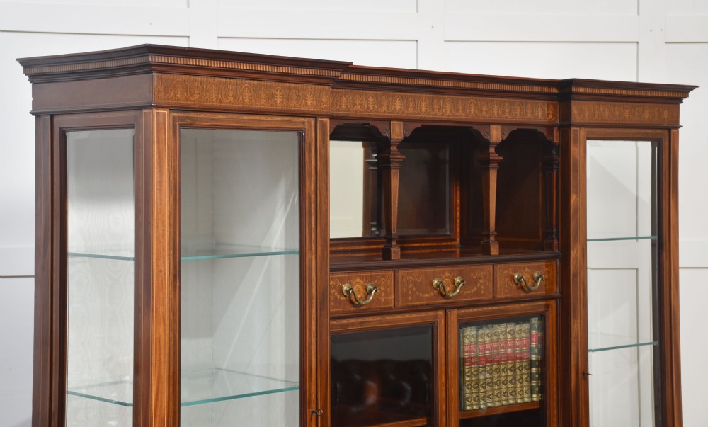 Mahogany display cabinet by Maple and Co View VII