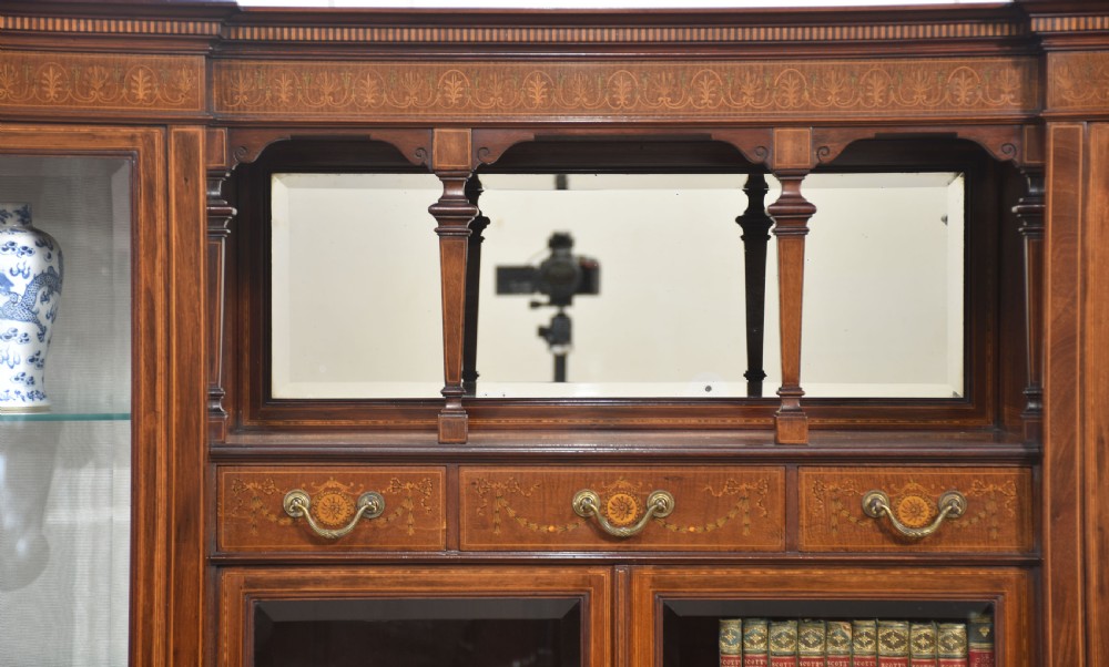 Mahogany display cabinet by Maple and Co View VIII