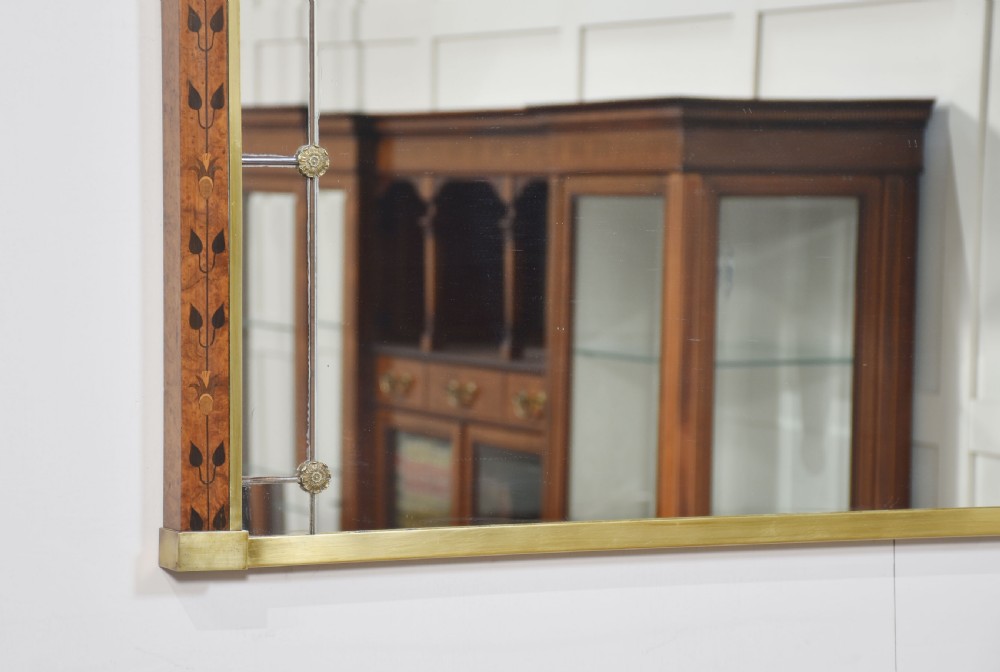 Walnut framed overmantel mirror View III