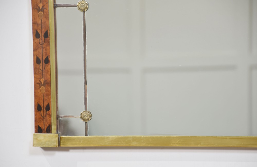 Walnut framed overmantel mirror View V
