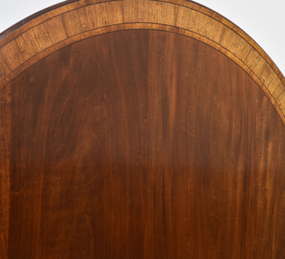 Mahogany cross banded circular dining table View IV