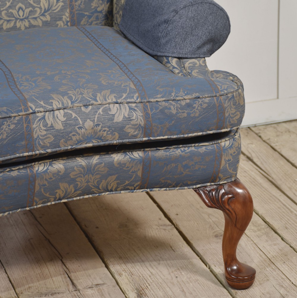 Pair of Georgian style wingback armchairs View VII