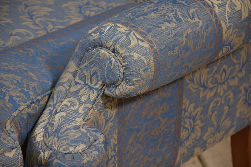 Pair of Georgian style wingback armchairs View XII