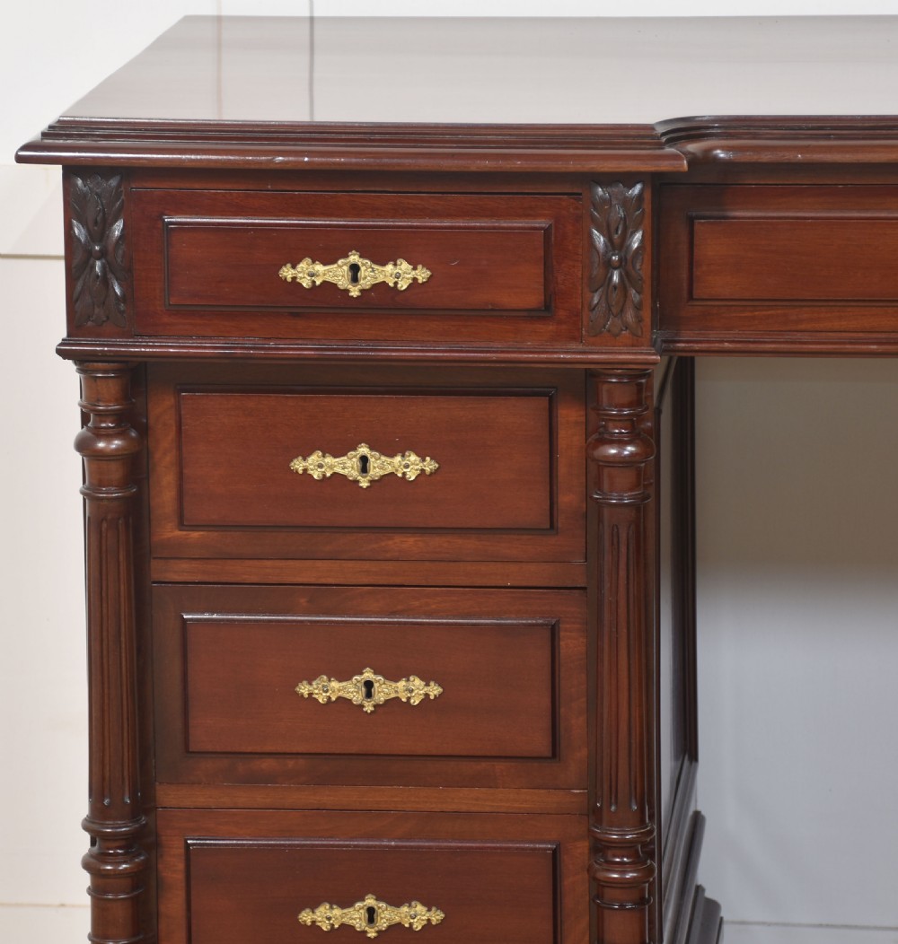 Carved mahogany desk View III
