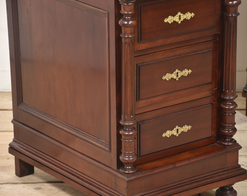 Carved mahogany desk View V