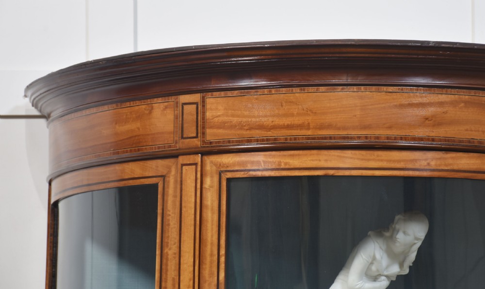 Satinwood inlaid display cabinet View II