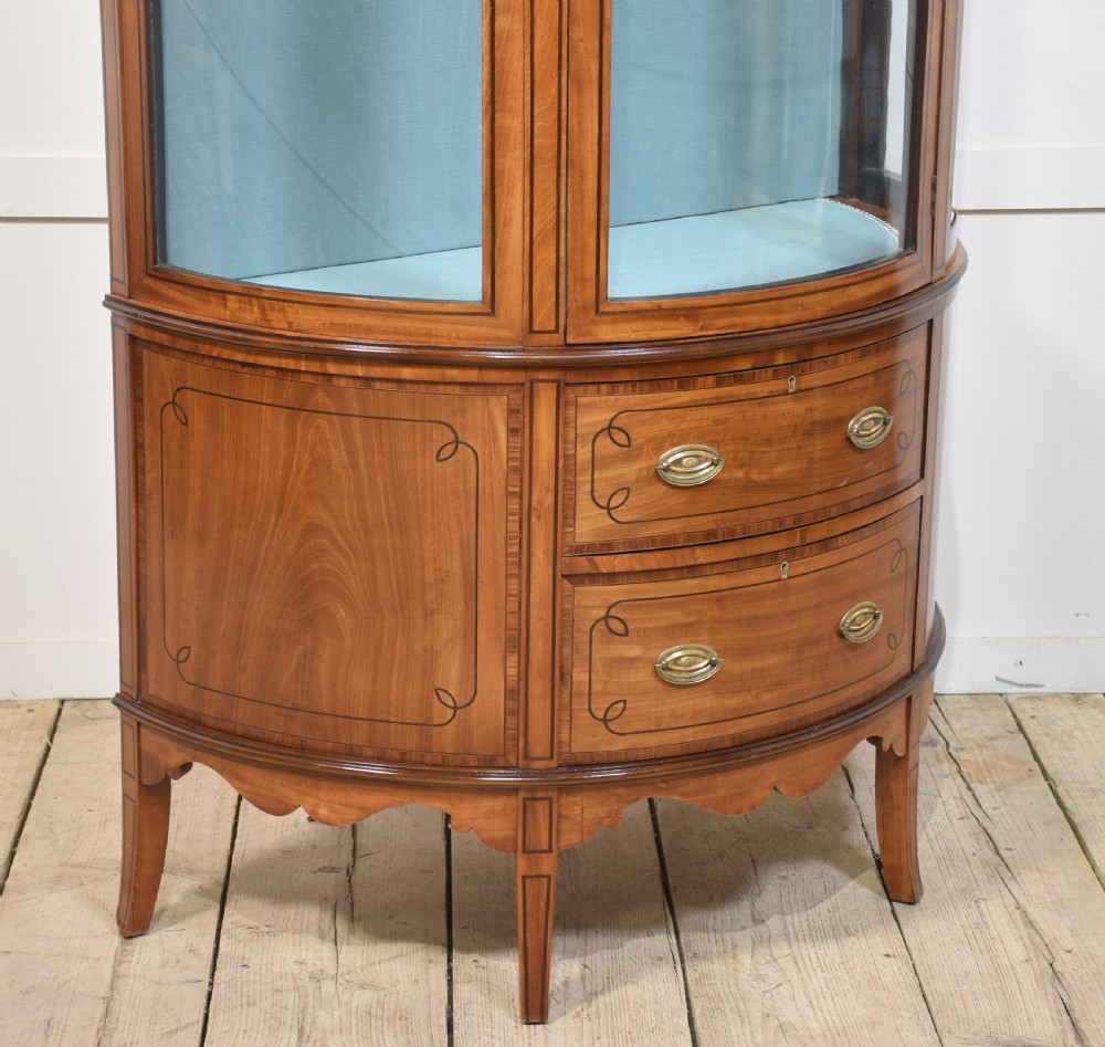 Satinwood inlaid display cabinet View X