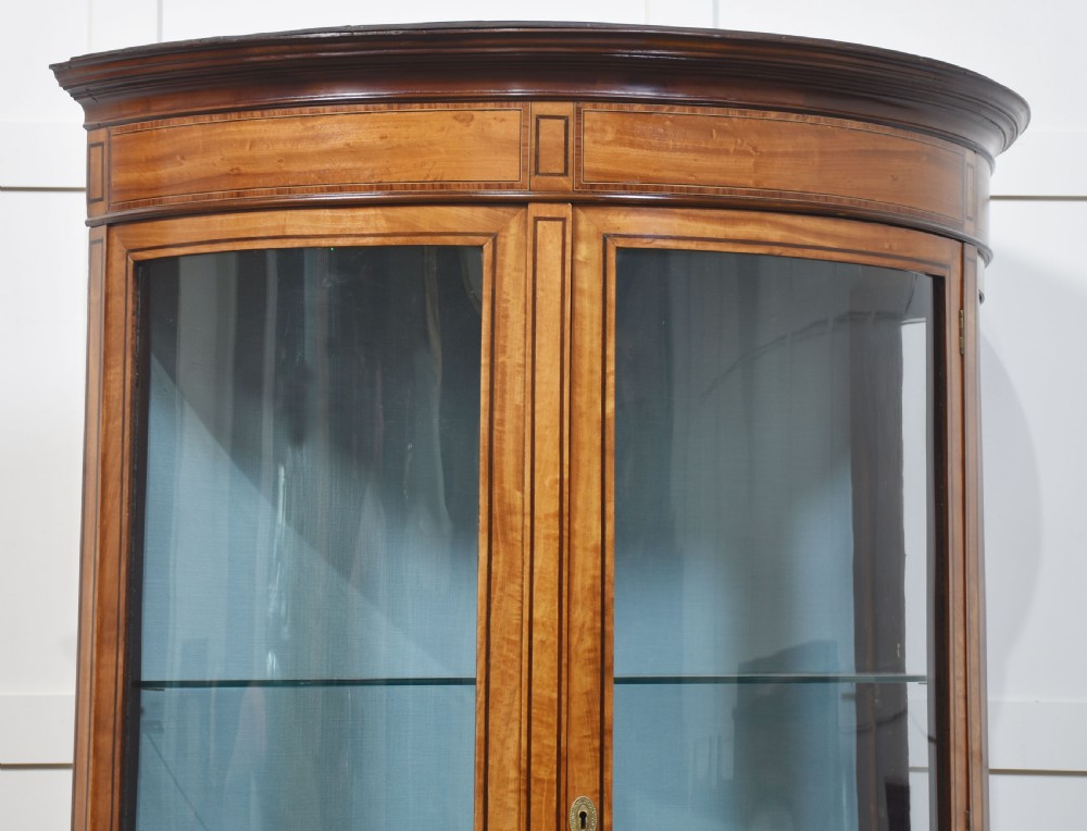 Satinwood inlaid display cabinet View XI