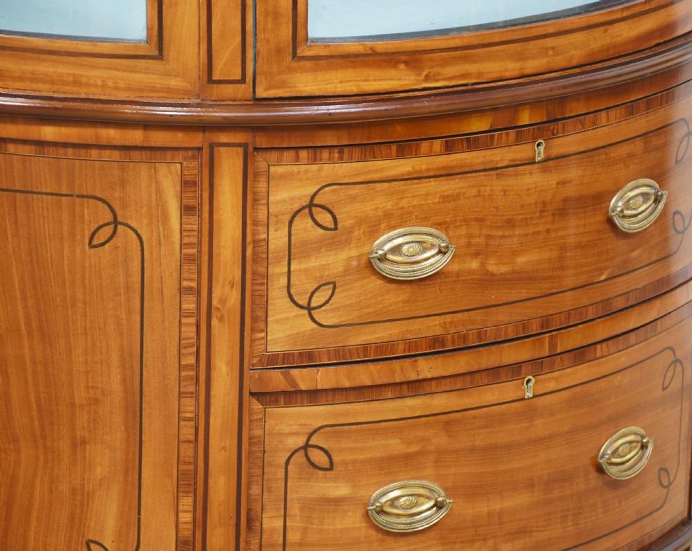 Satinwood inlaid display cabinet View XII