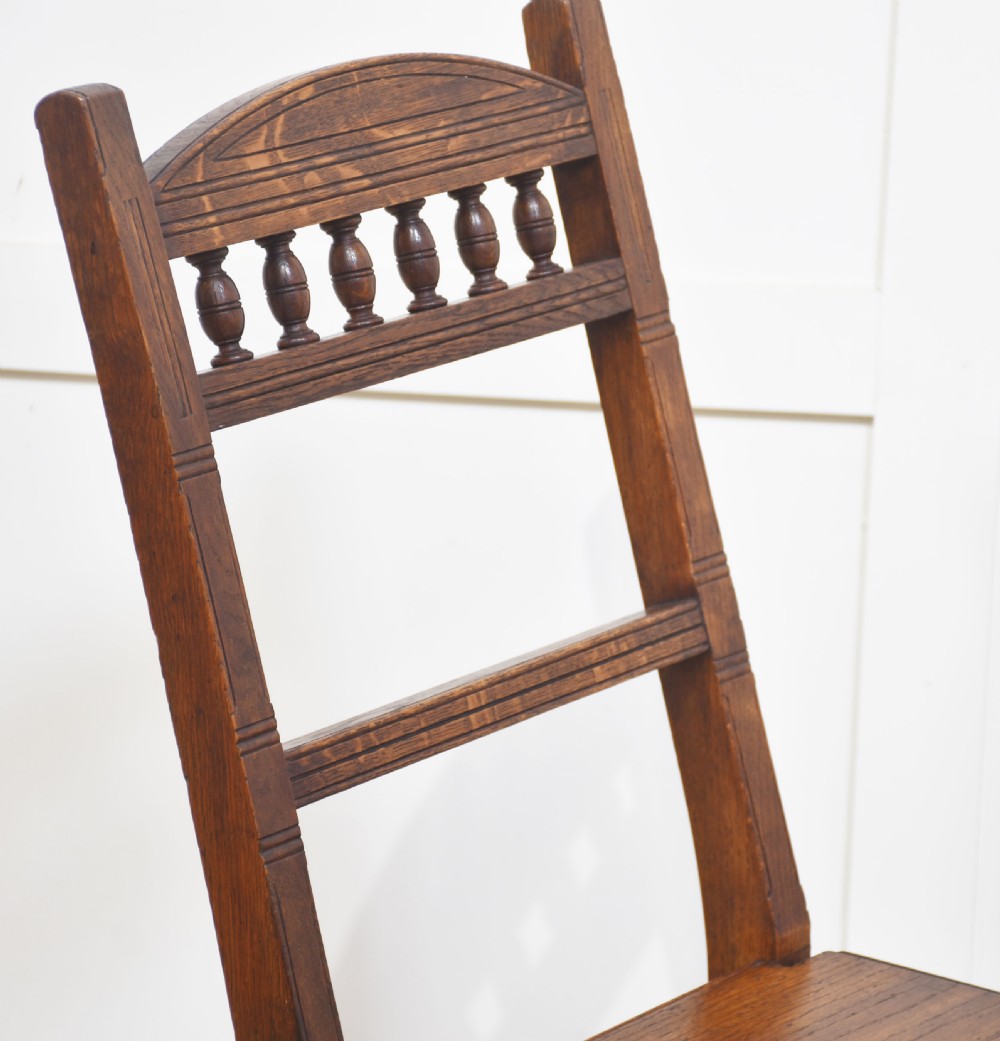 19th century oak metamorphic chair View II