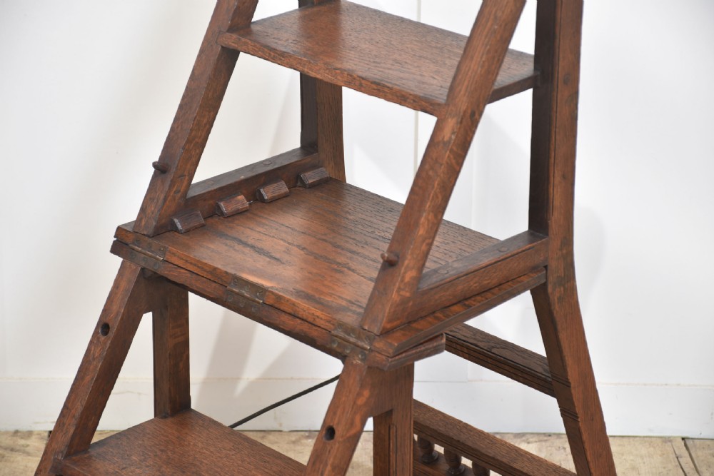 19th century oak metamorphic chair View IX