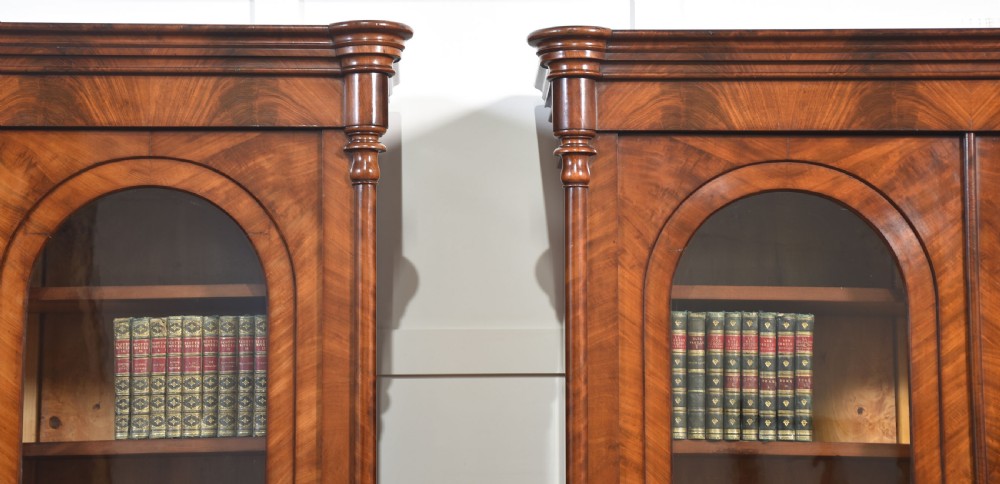 Pair of Mahogany Library Bookcases View II