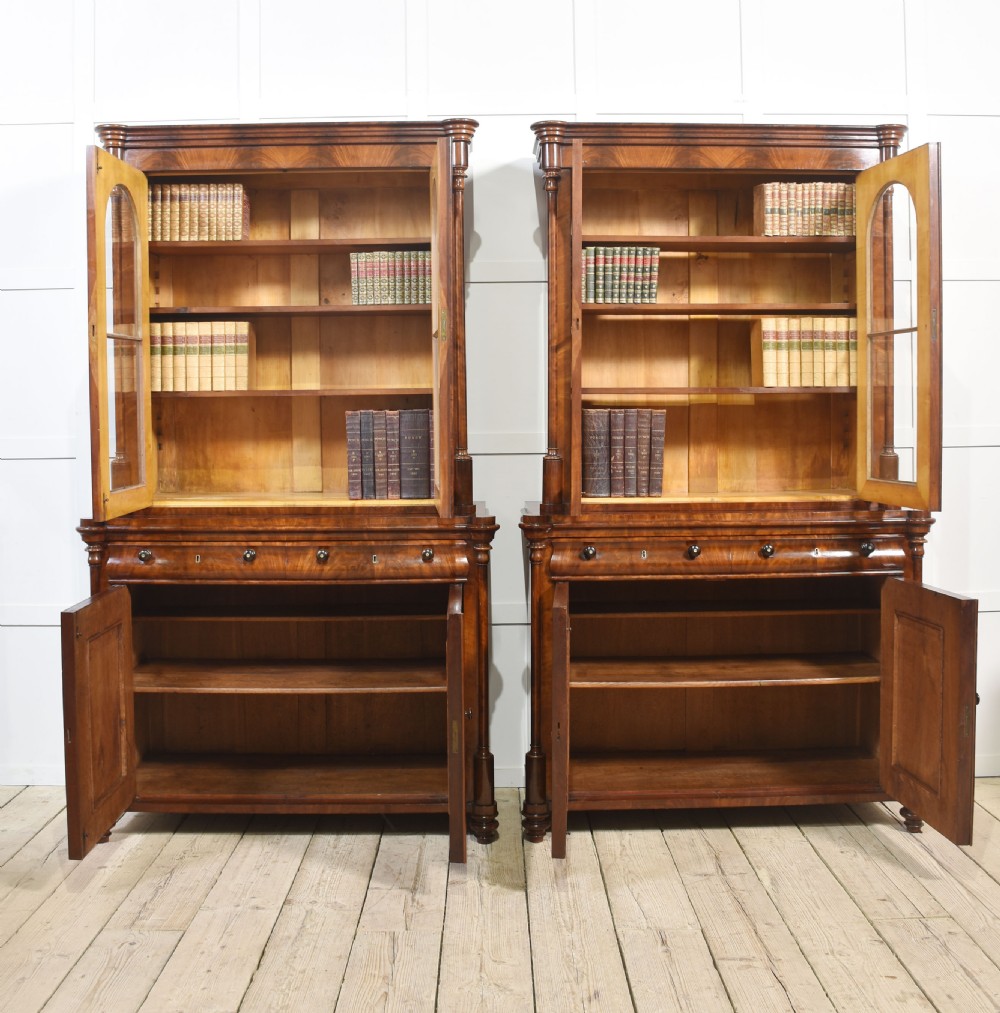 Pair of Mahogany Library Bookcases View IX