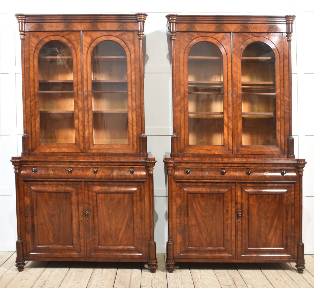 Pair of Mahogany Library Bookcases View XI