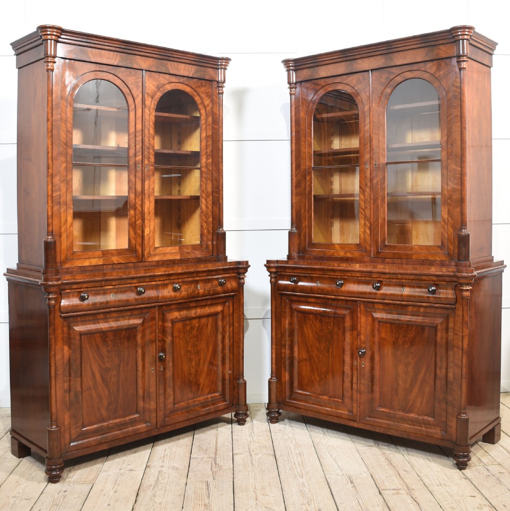 Pair of Mahogany Library Bookcases View XIII