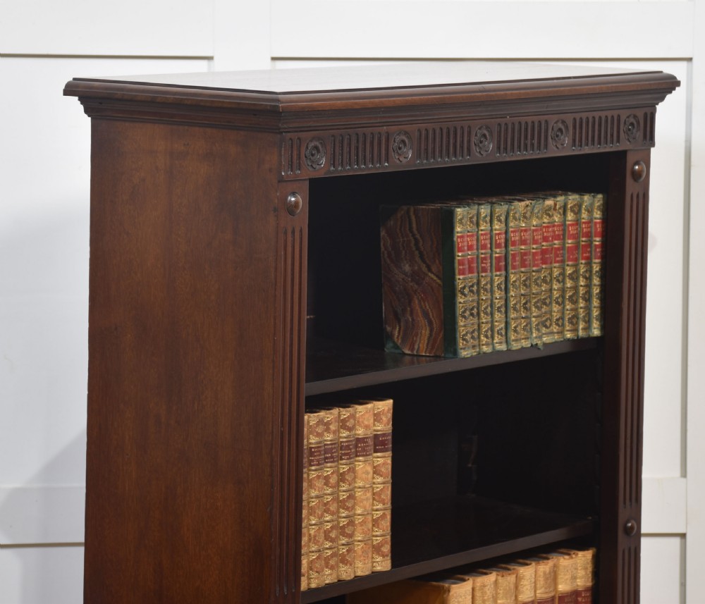 Mahogany open bookcase View VII