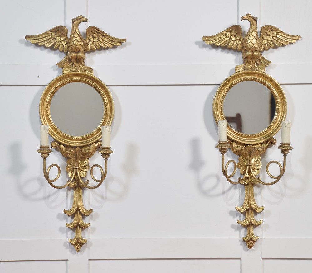 Pair of Regency style wall mirrors