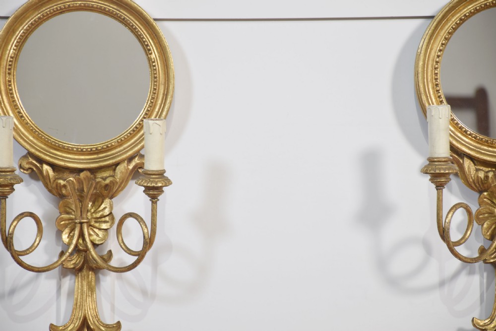 Pair of Regency style wall mirrors View III