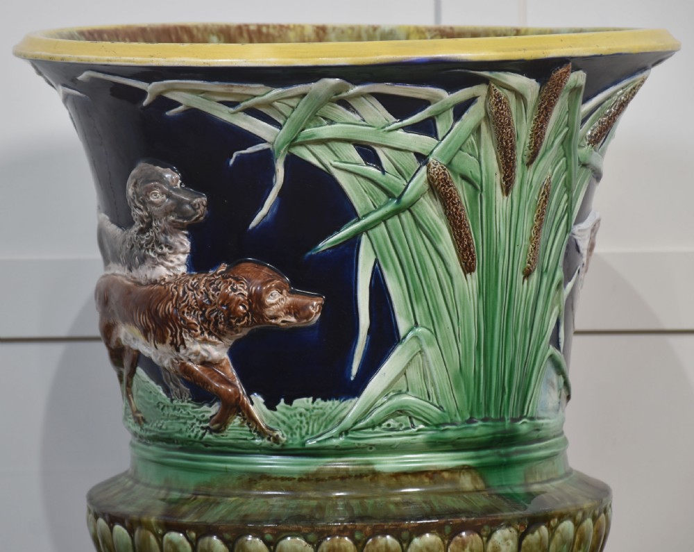 Majolica Jardiniere by Thomas Forrester View III