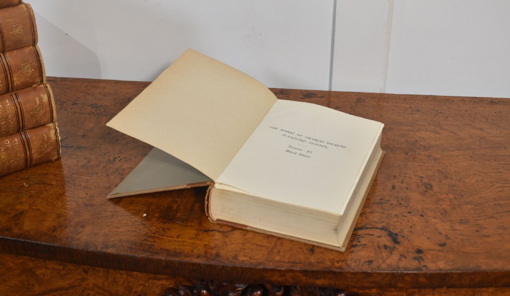 Set of twenty leather bound books by charles Dickens View III