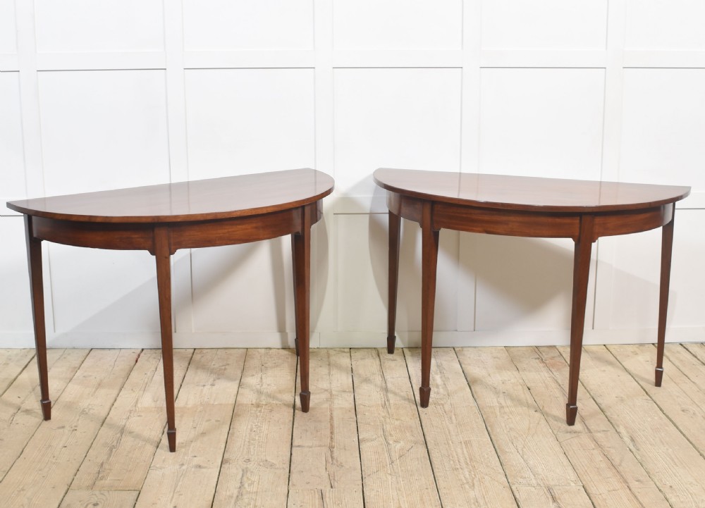 Pair of mahogany hall tables View III
