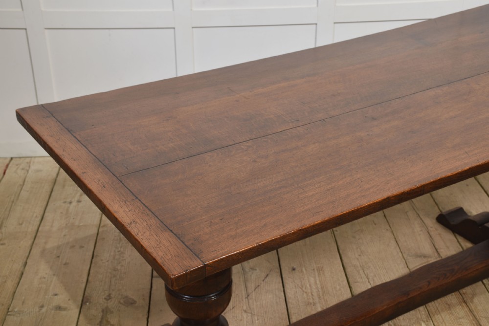Oak refectory table View II