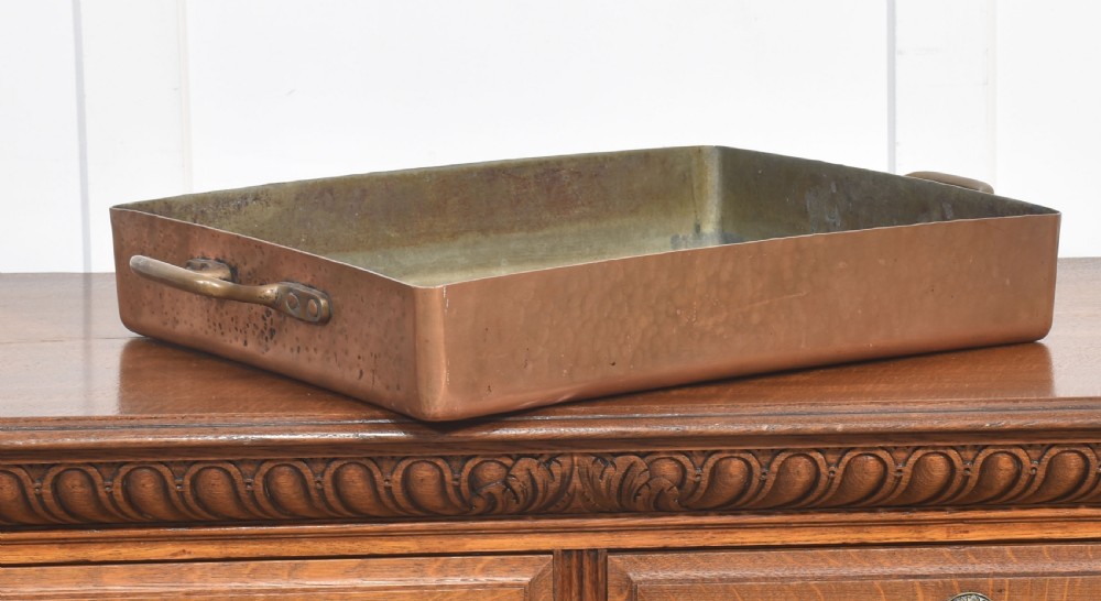 19th century copper rosting pan