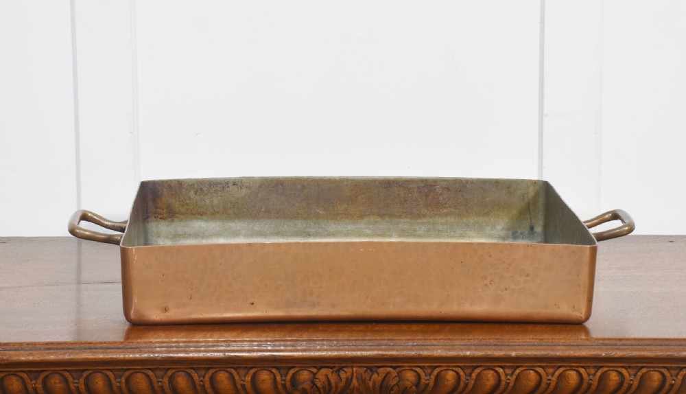 19th century copper rosting pan View II