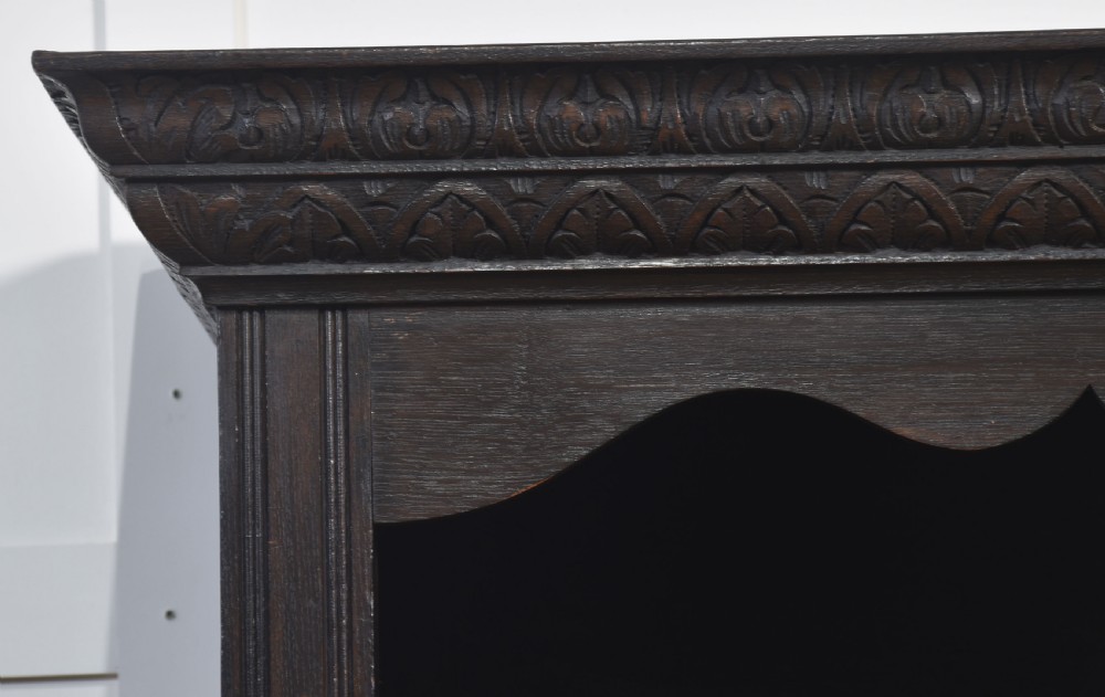 Carved oak hall robe View II