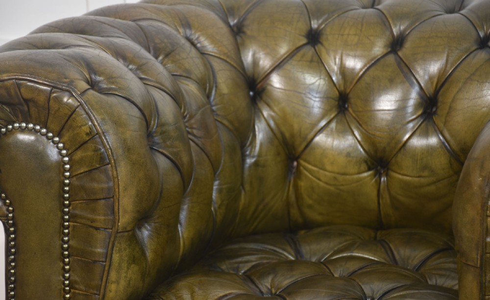 Leather Chesterfield club chair View VII