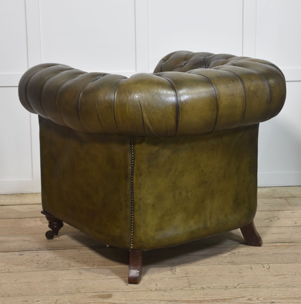 Leather Chesterfield club chair View IX
