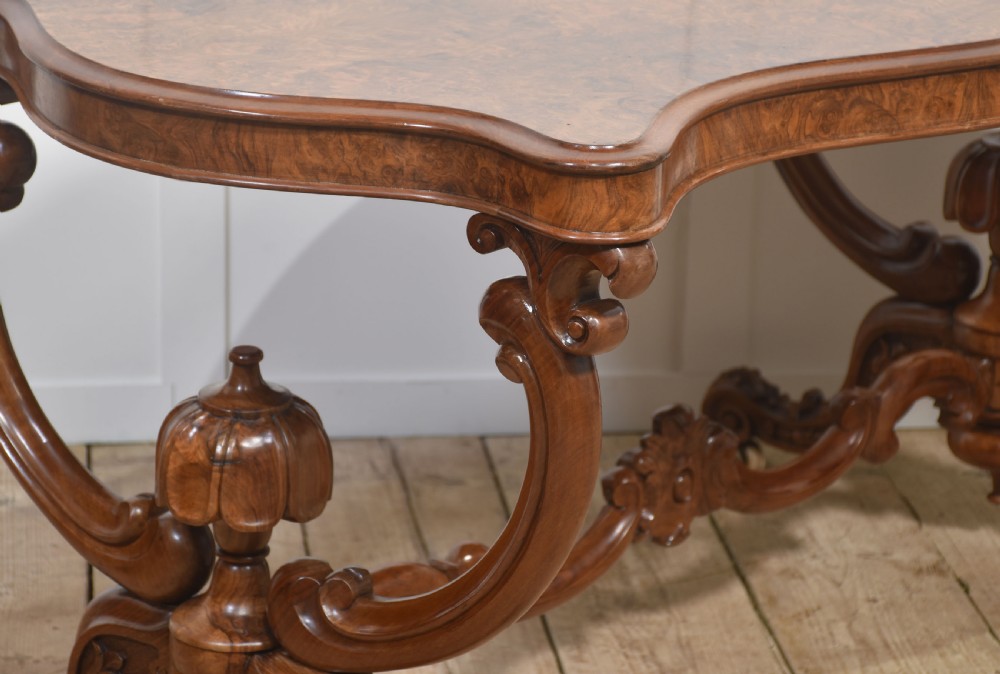 Walnut hall table View IX