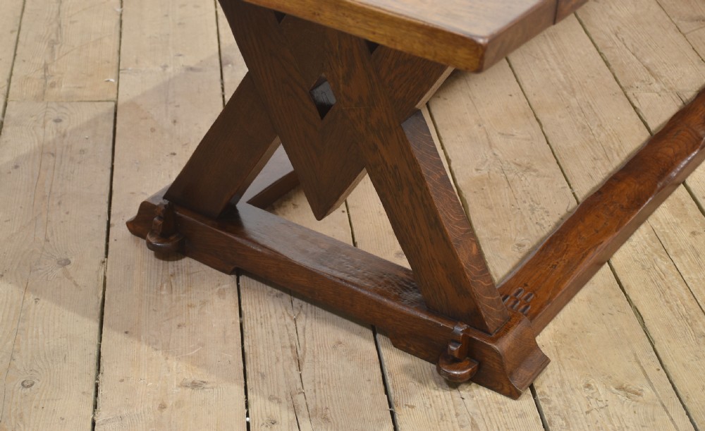 Oak refectory table View V