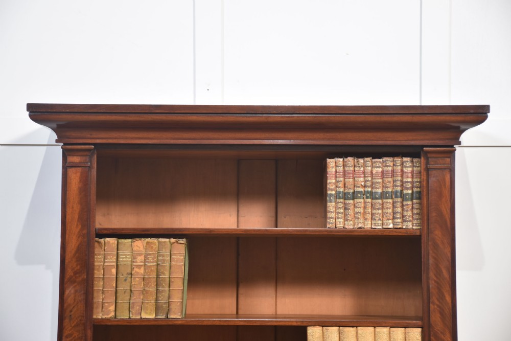 19th-century mahogany open bookcase View III
