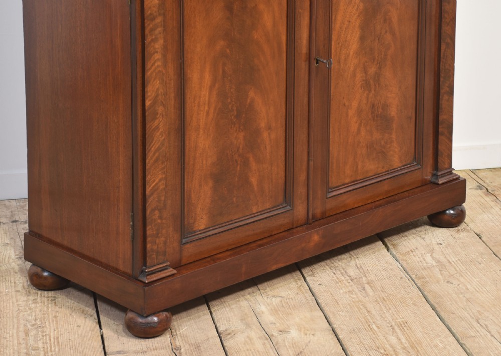 19th-century mahogany open bookcase View VI